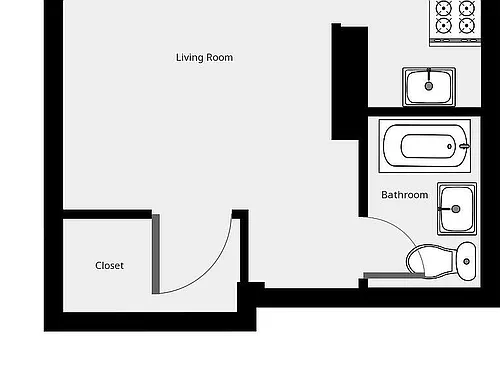 Floor plan Studio