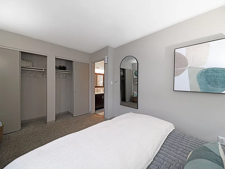Step into your serene and stylish bedroom retreat, where modern design meets comfort.