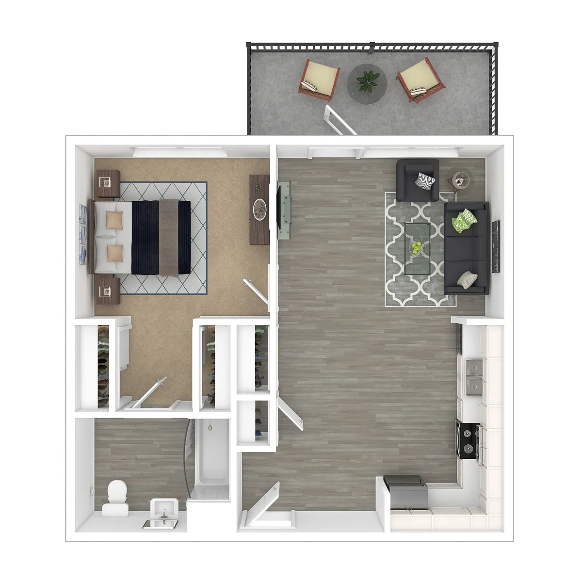 Floor plan One Bedroom