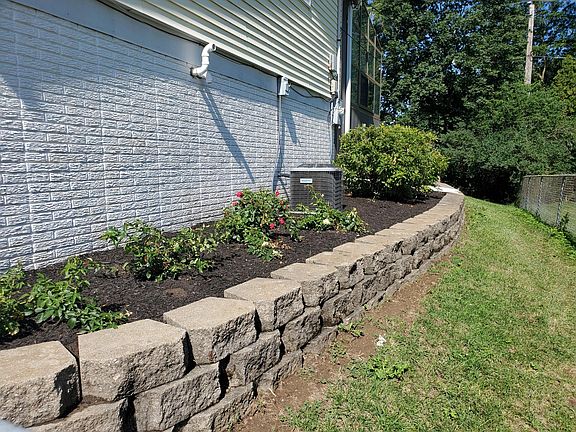 New side landscaping