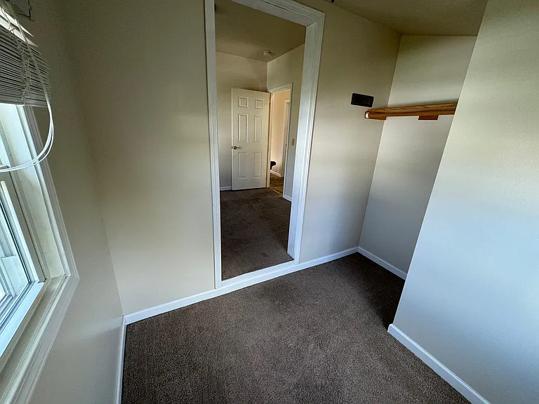 Master closet looking into room