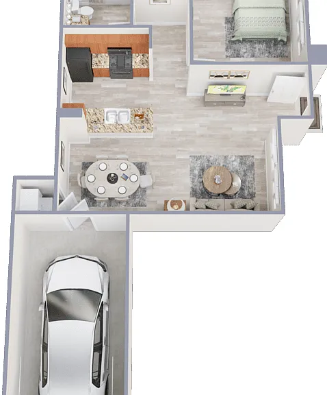 Via Capri with Attached Garage included Floorplan Diagram