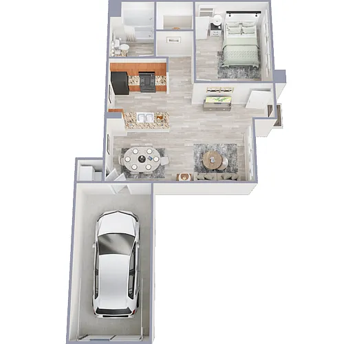Floor plan Via Capri with Attached Garage included