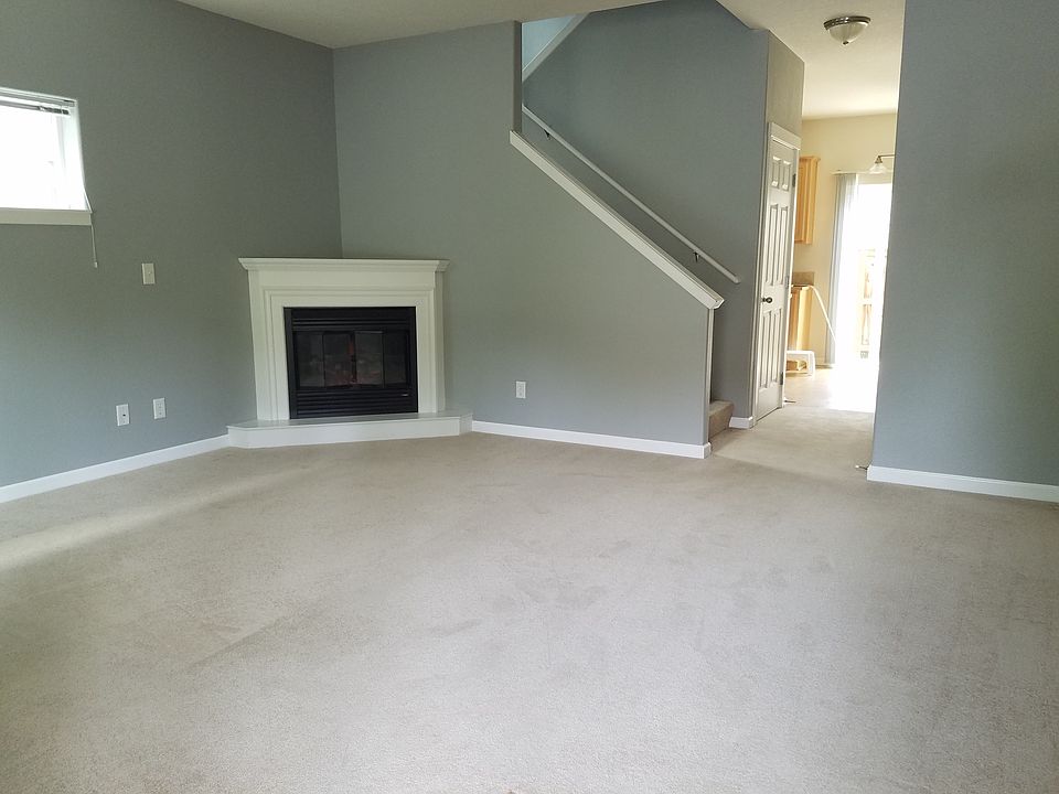 gas fireplace in living room