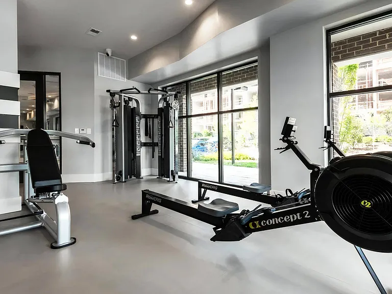 Cardio & Strength Studio Featuring Rowing Machine and Resistance Equipment