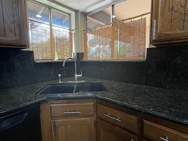 View to the outside from the Kitchen sink.