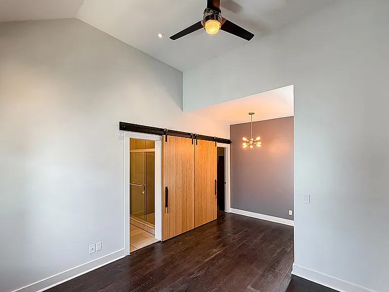 Primary Bedroom & 3/4 Bath Area