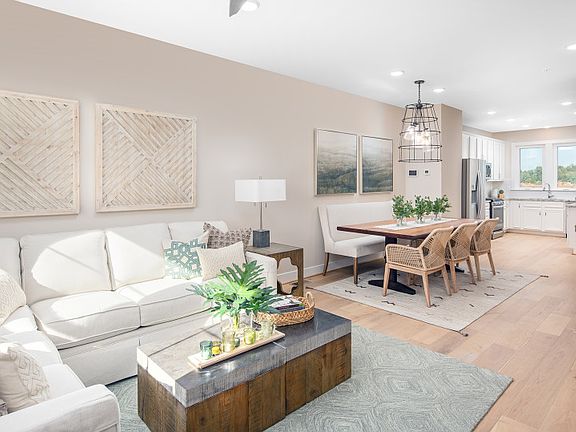 Open Floorplan showcasing Gathering Room, Cafe, and Kitchen