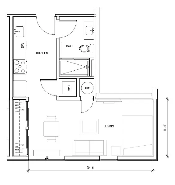 Floor plan Studio
