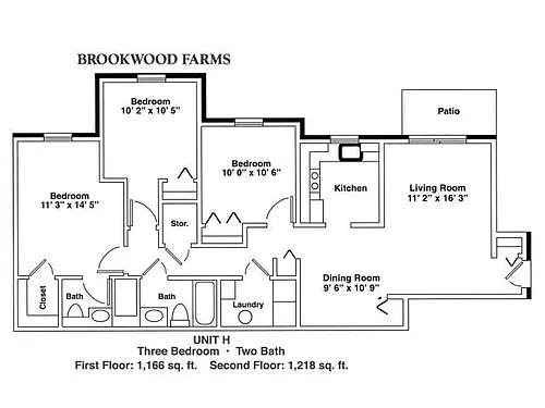Floor plan 3 Bedroom