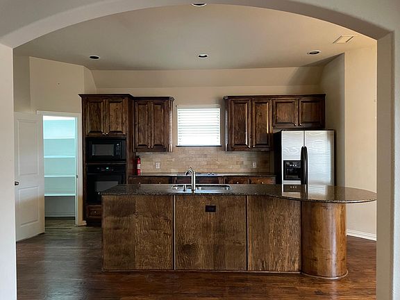 Open kitchen with large counter space