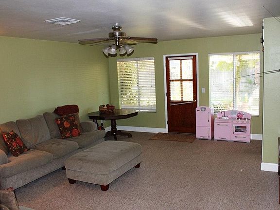 Family Room with Backyard View