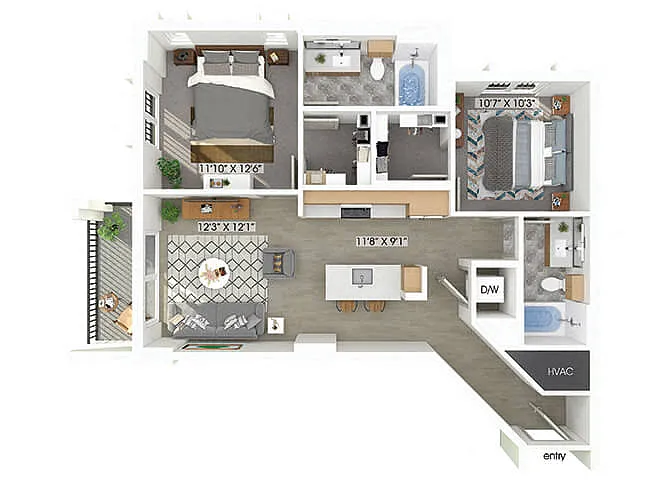 Floor plan B1