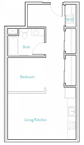 Floor plan Studio B