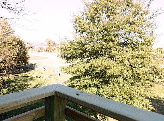 view from upper stairs balcony