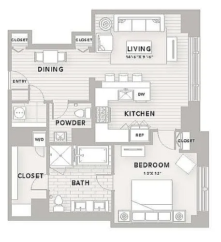 Floor plan A13