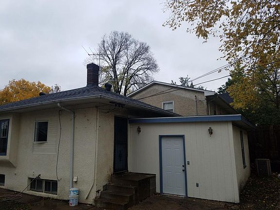 front of small attached garage