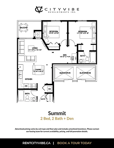 Floor plan 2 Bedroom