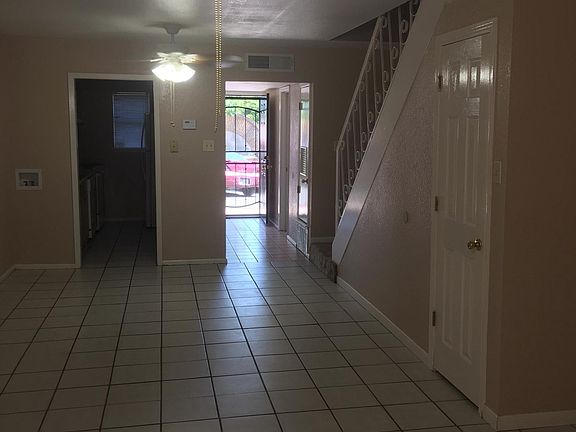 living area with large walk in closet