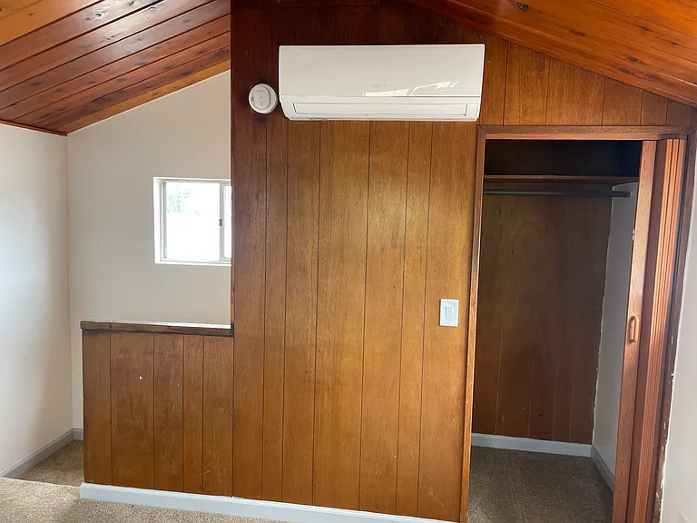 Spacious upstairs bedroom closet