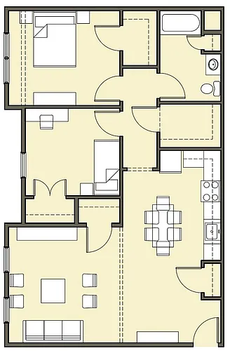 Floor plan 2 Bedroom