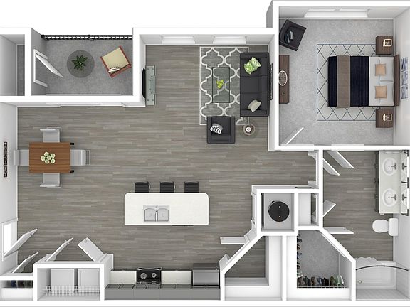 Basin | One Bedroom 1 Bath | 858 sq.ft. Basin | One Bedroom 1 Bath | 858 sq.ft.