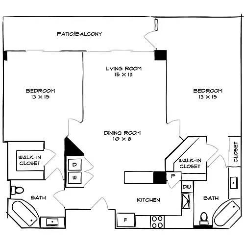 Floor plan City Villas 2K Premier
