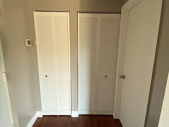 closets and laundry/storage inside unit