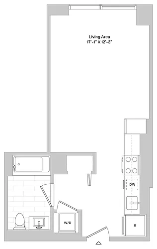 Floor plan S2 | Studio | 1 Bath