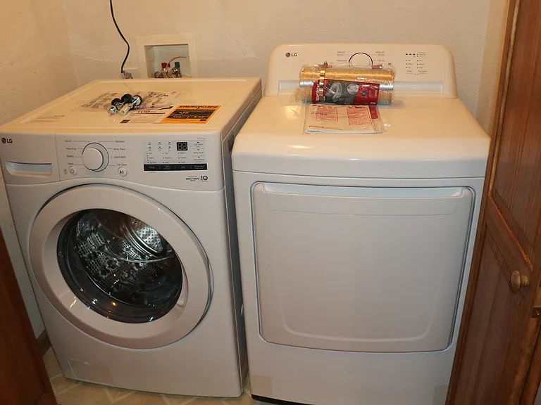 New washer and dryer