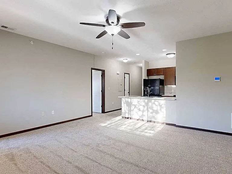 The spacious living room of our 1-bed Fir Villa.