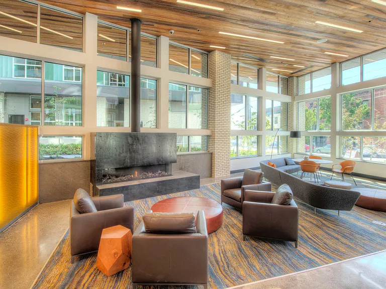 Lounge with Fireplace