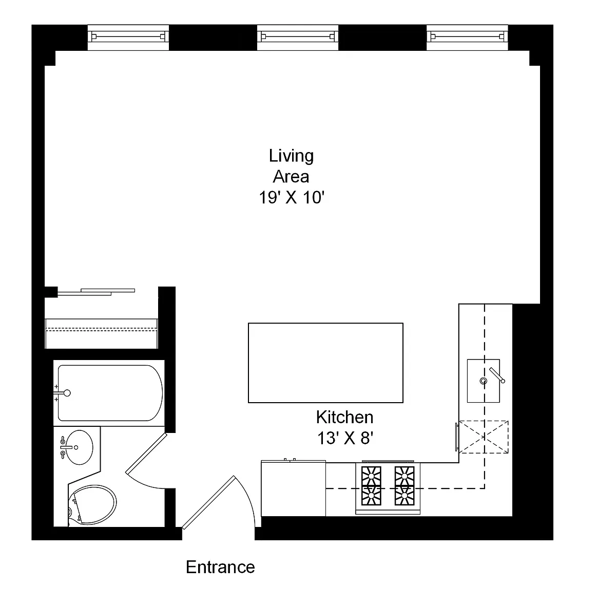 Floor plan Studio A