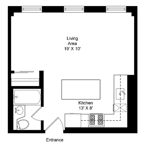 Floor plan Studio A