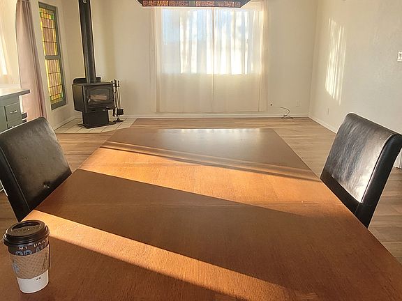 View of living room from dining area