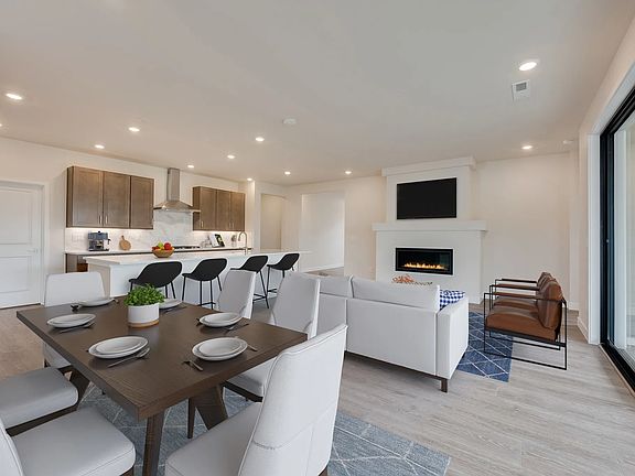 Dining Great Room Virtually Rendered