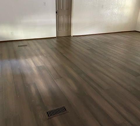 living room view #2 and small dining room