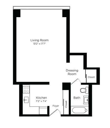 Floor plan Classic Studio
