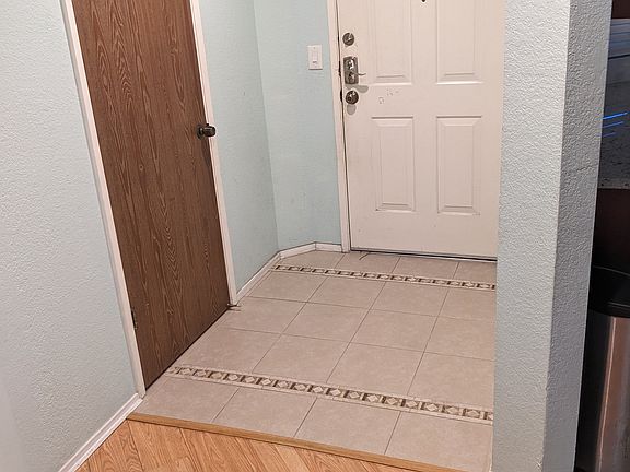 Front door and closet
