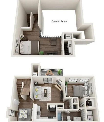 Floor plan A5 with a Loft