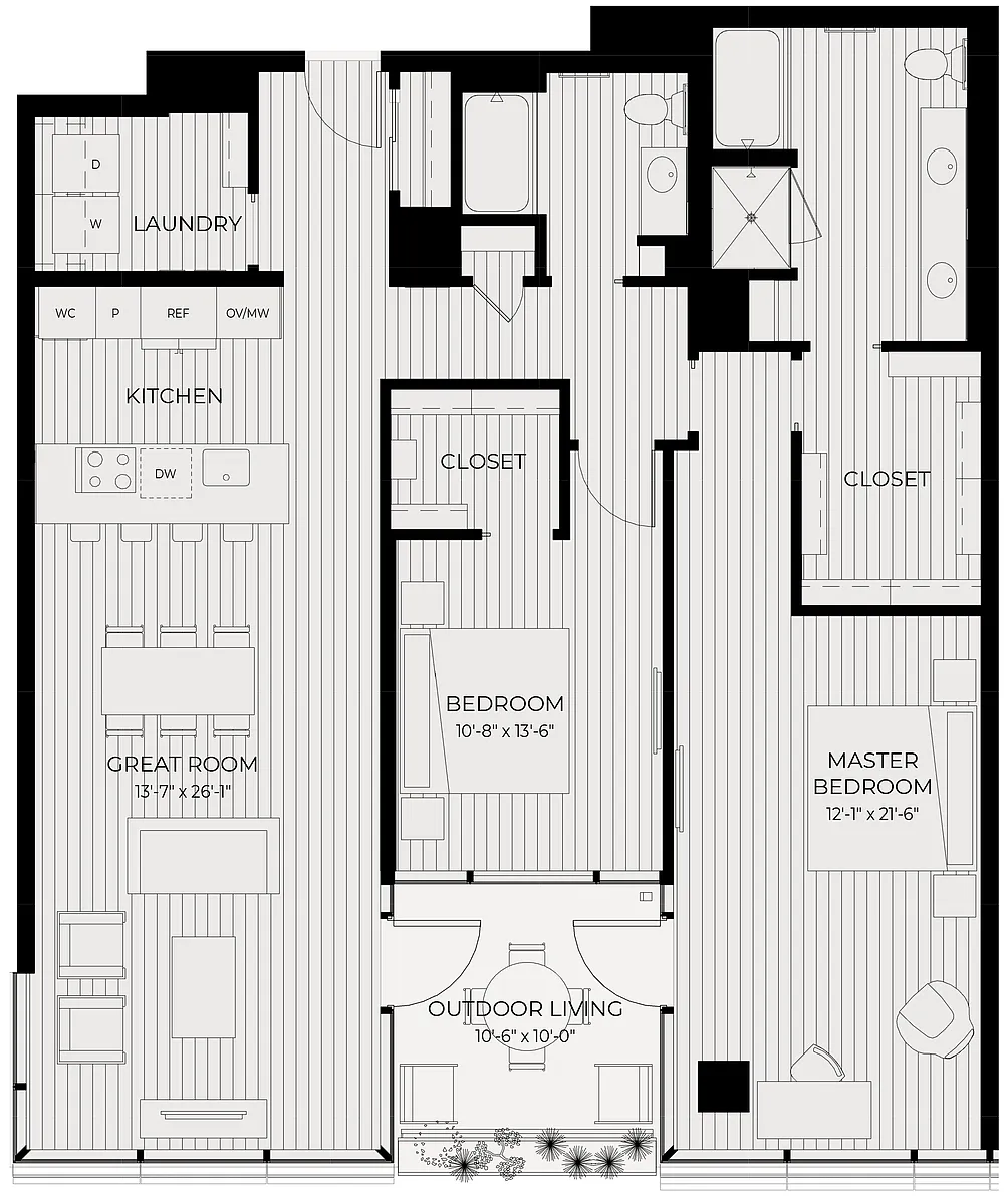 Floor plan Moonset
