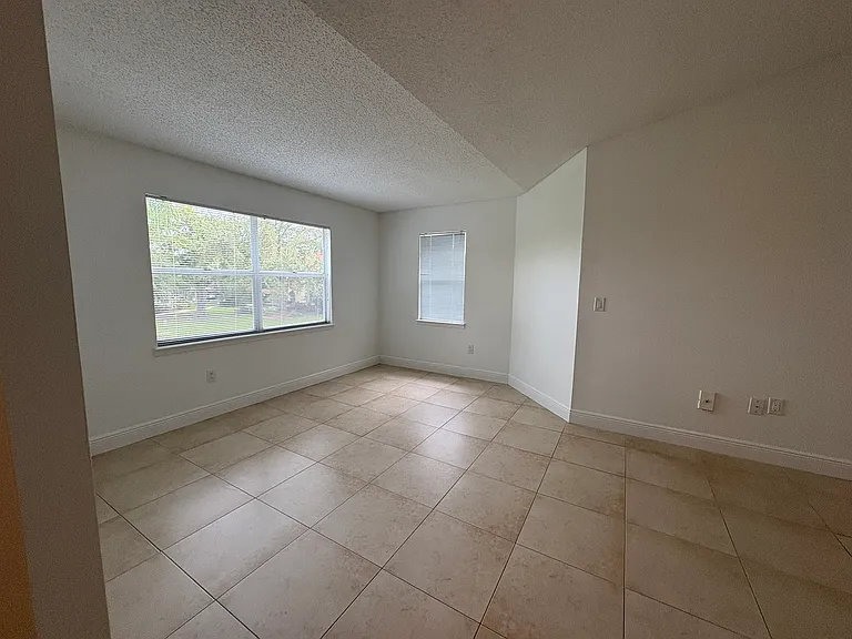 living area from front door