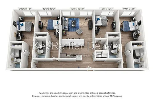 Floor plan 4 Bedroom 4 Bath