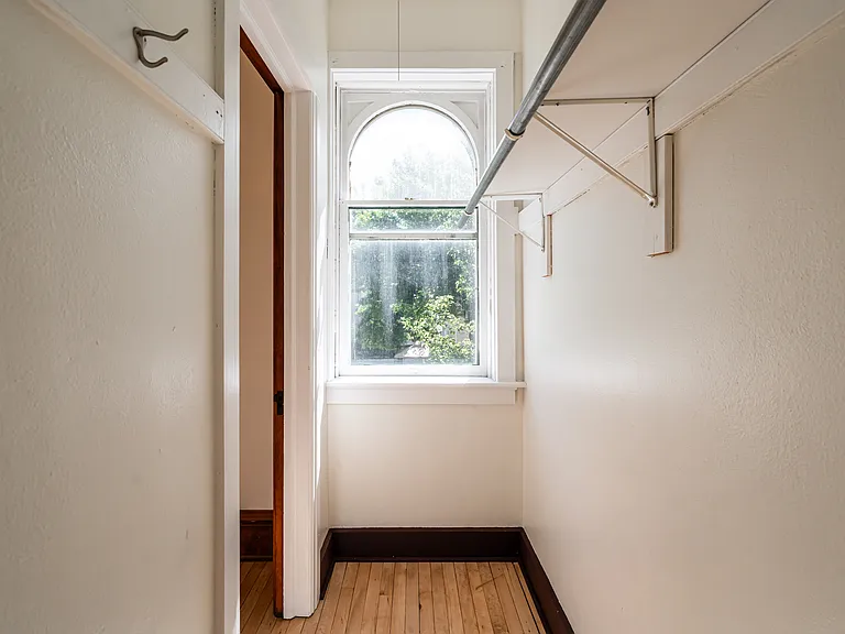 walk-in closet in master bedroom