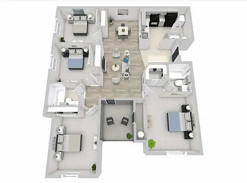 Floor plan 4X2