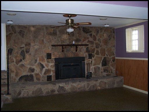 Large Den with fireplace
