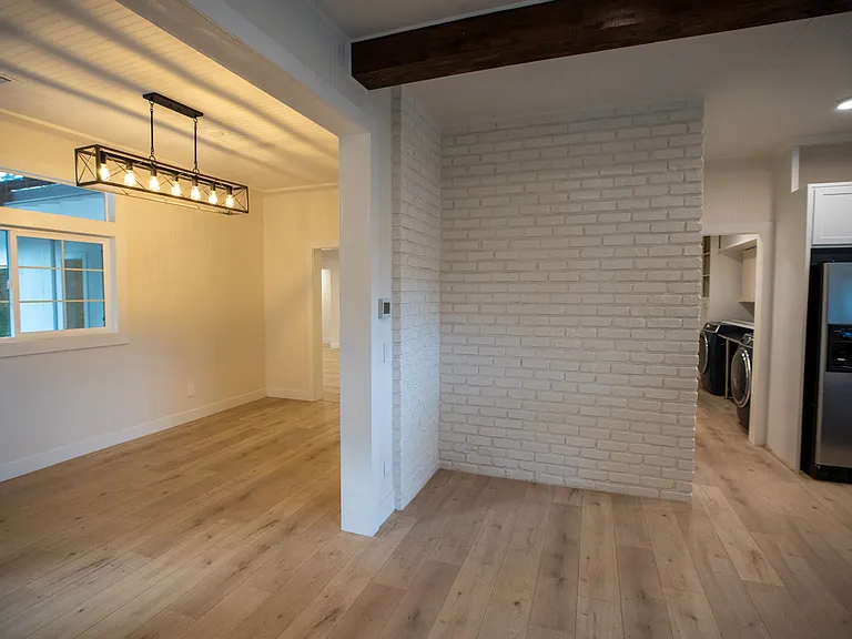 Imagine a bistro table or a reading chair against this brick wall.
