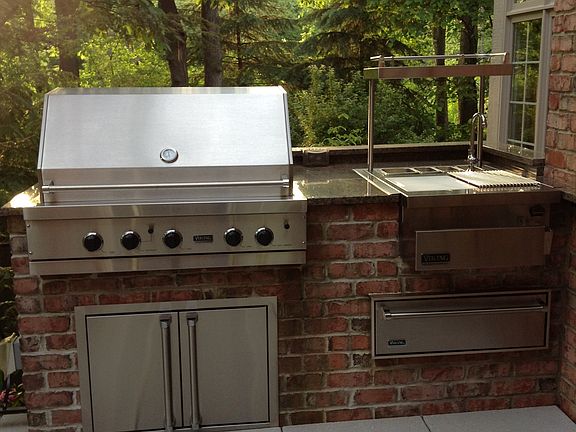 Outdoor grilling area 