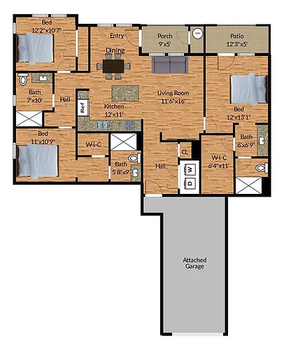 Floor plan 3A