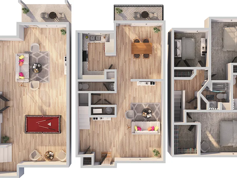 Three Bedroom Two and a Half Bathroom with Basement Three Bedroom Two and a Half Bathroom with Basement